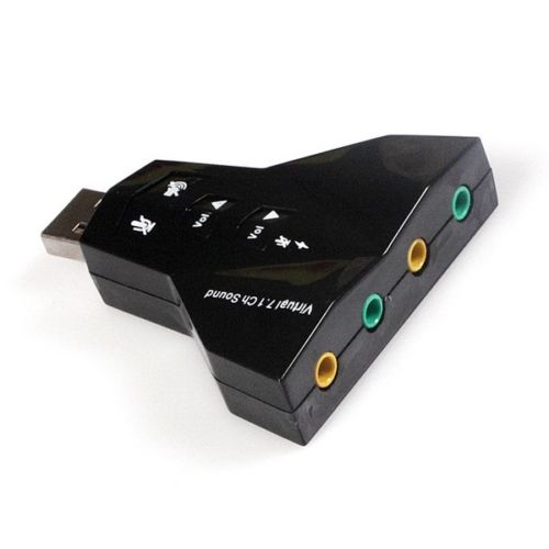 Virtual 7.1 CH Channel USB 2.0 3D Audio Sound Card USB Adapter